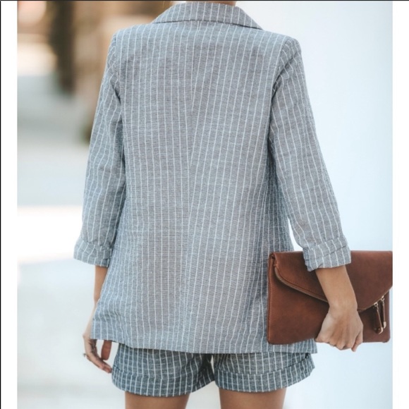 Vici Grey and White Striped Blazer! Never worn! - Picture 2 of 2